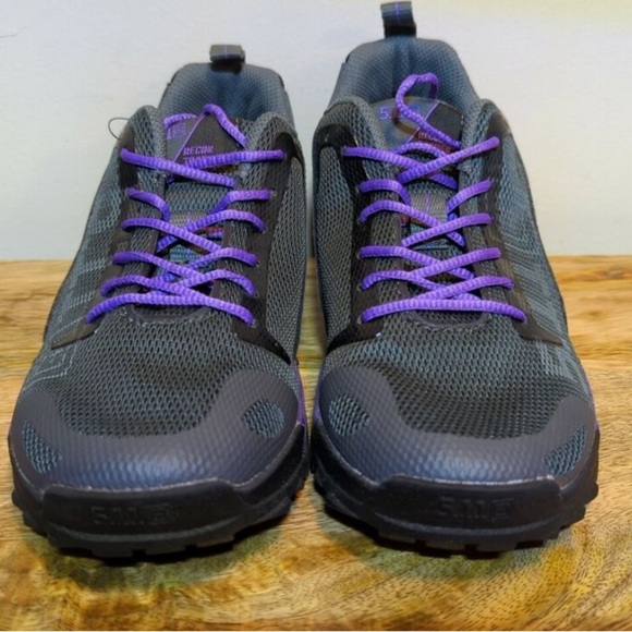 5.11 Tectical Racon Trainer Women's Gray and Purple Athletic Shoes - Picture 7 of 8